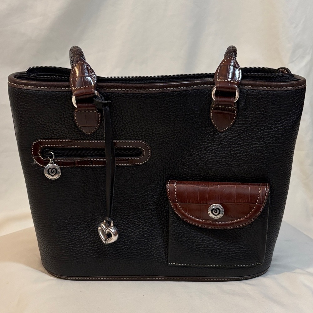 Brighton Black and Brown Shoulder Bag